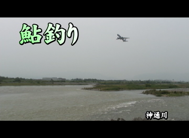 鮎釣り（神通川） 神通川　婦中大橋付近