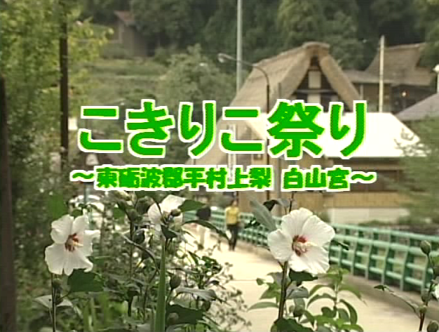 こきりこ祭り 〜東砺波郡平村上梨白山宮〜