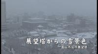 展望塔からの雪景色