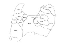 白抜き市町村名あり（作家ゆかりの場所を調べる活動で利用）