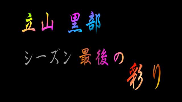 立山 黒部　シーズン最後の彩り｜平成26年度「とやま映像コンクール ふるさと部門」奨励賞