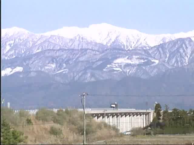 初冬の立山連峰