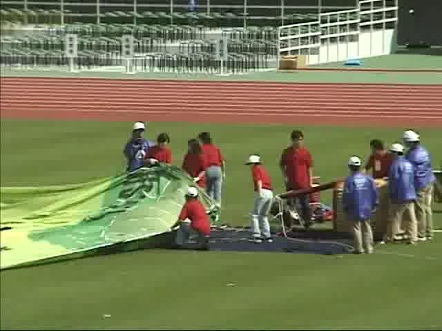 富山秋季国体開会式　気球
