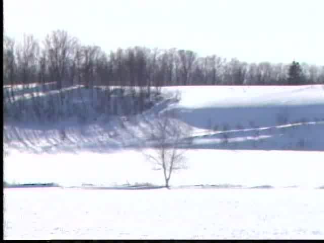 網走の雪景色