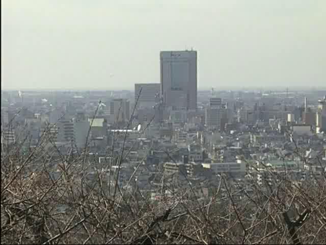 卯辰山から金沢駅方向