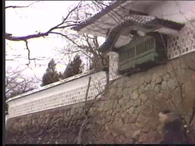 雪の石川門