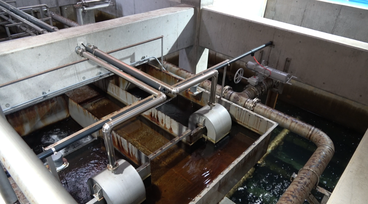 きょう土のすがた　松島浄水場2（ろ過池）